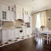 light kitchen design in provence style