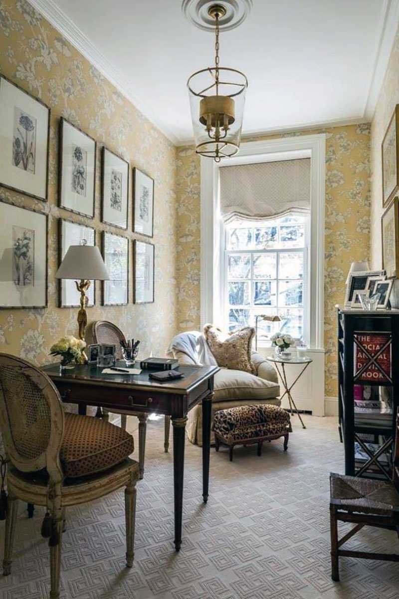 unusual design living room in grunge style
