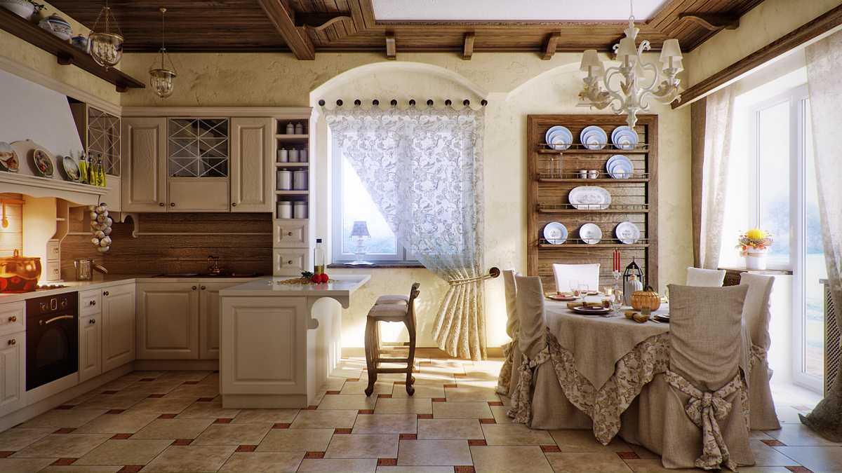 bright interior for children in country style