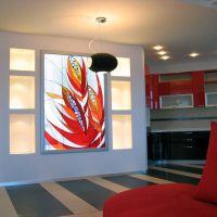 classic stained glass window in home design picture
