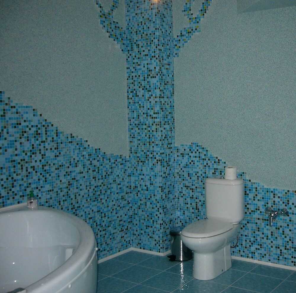 l'idea di un bellissimo intonaco decorativo nell'arredamento del bagno