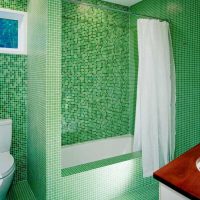 idea of ​​bright decorative plaster in the decor of the bathroom photo
