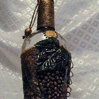 the idea of ​​the original design of glass bottles with twine picture