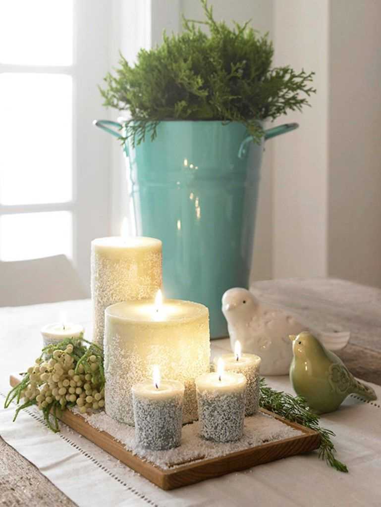 do-it-yourself version of chic candle decoration