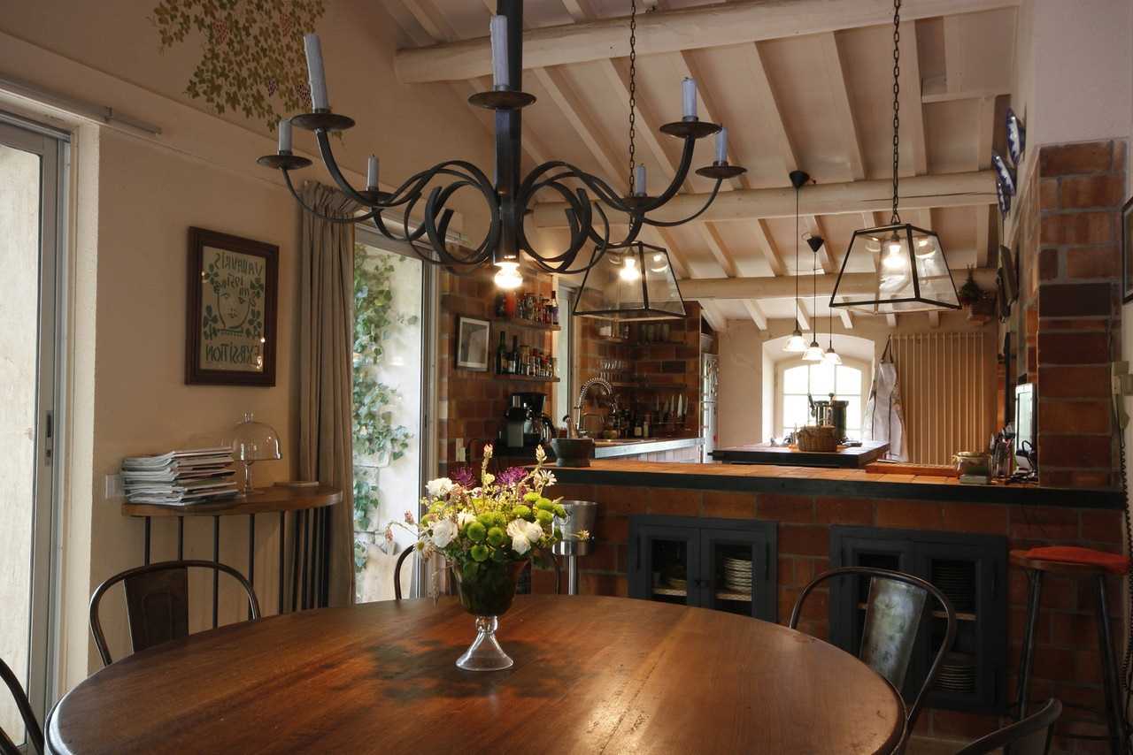 classic interior of a rustic style apartment