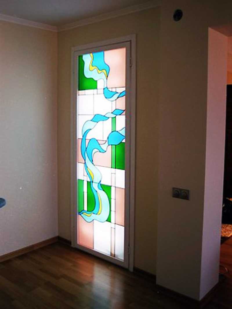 mosaic stained glass window in home design