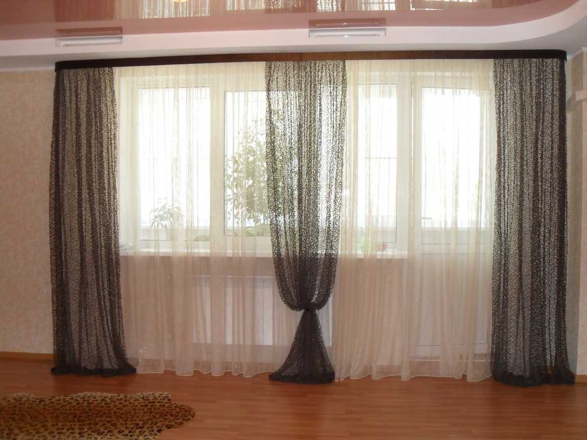 classic window decoration with curtains