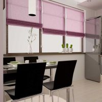 combination of light tones in the design of the kitchen photo