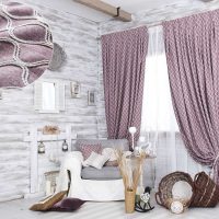 combination of light curtains in the decor of the room picture