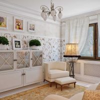 luminoso design delle camere in stile provenzale