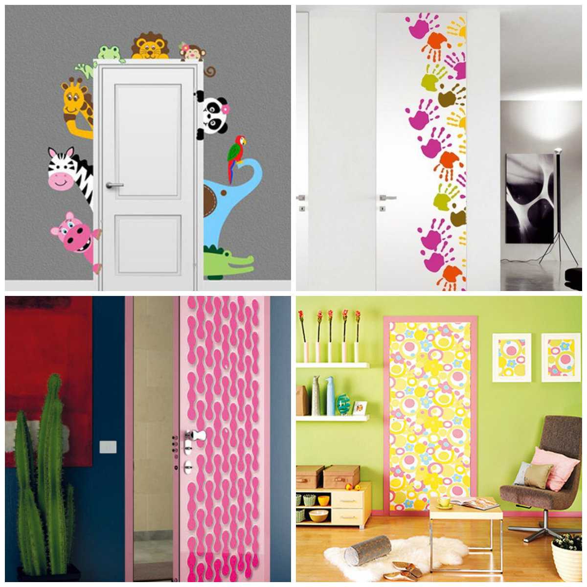do-it-yourself decoration of front doors