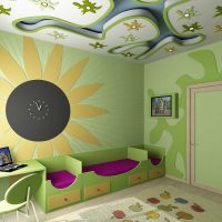 light ceiling decoration with additional photo light