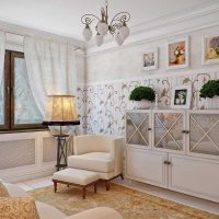 bright living room decor provence style photo