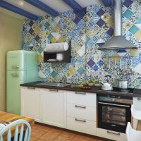 bright design of the room in the Mediterranean style photo