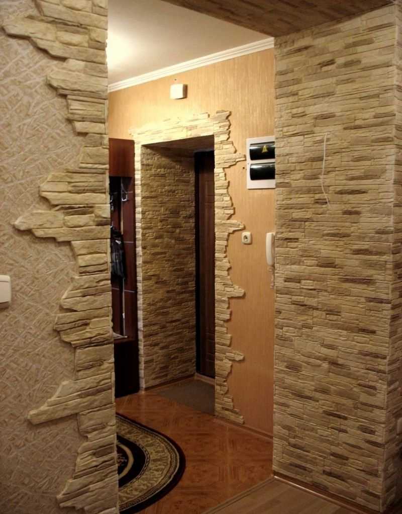 bright flexible stone in the bedroom interior