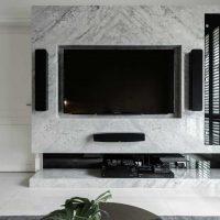 bright flexible stone in the decor of the living room picture