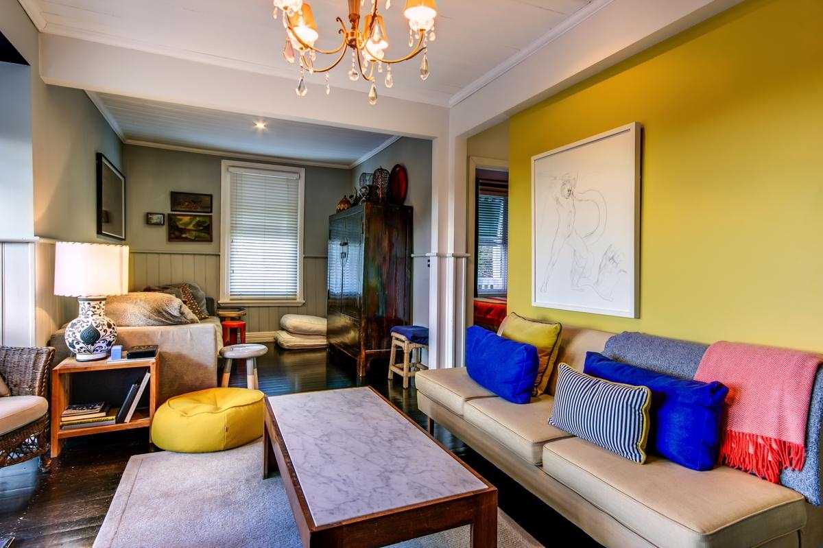 unusual mustard color apartment design