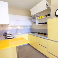bright mustard color living room design picture