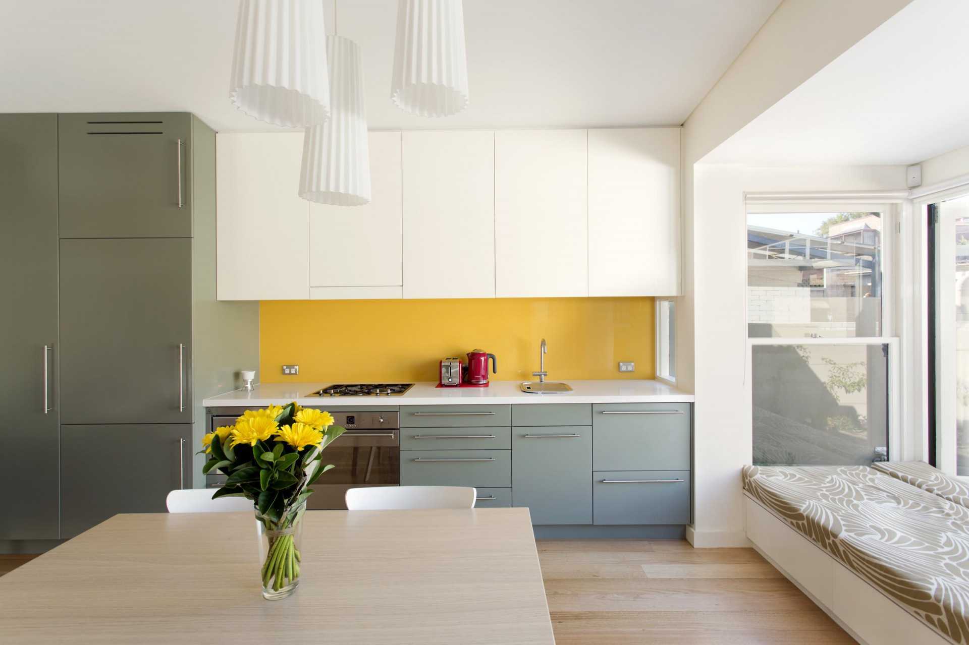 bright mustard color kitchen style