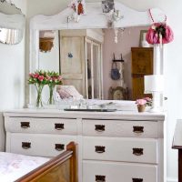 bright room design in vintage photo style