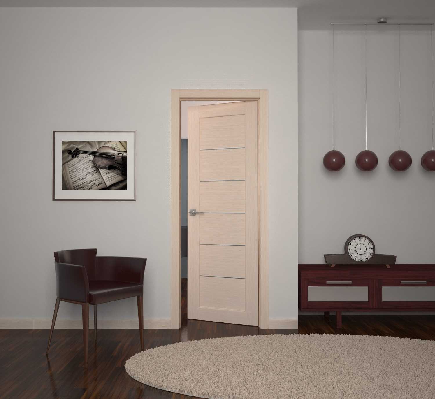 wooden doors in the style of the apartment
