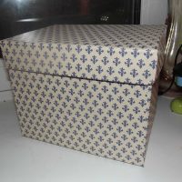 original decoration of storage boxes with improvised materials picture