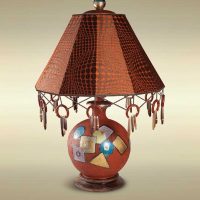 original design of lamp shade with improvised materials picture
