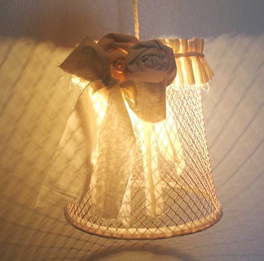 do-it-yourself original lampshade decoration