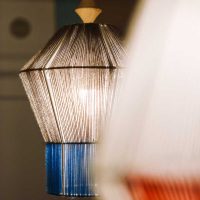 unusual decoration of the lampshade with your own hands picture
