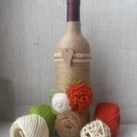 beautiful bottle decoration for the interior of the apartment photo