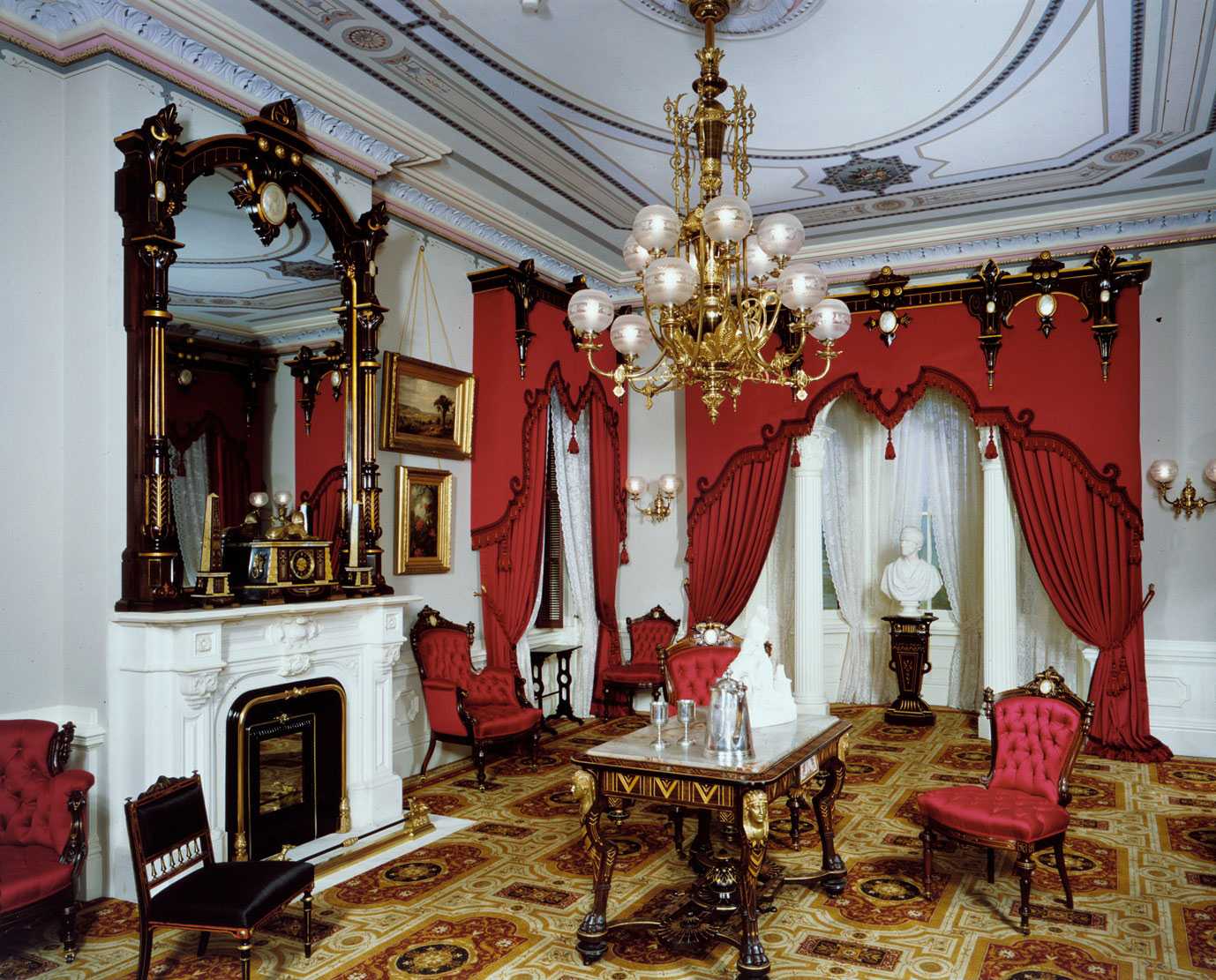 original design of the empire style living room