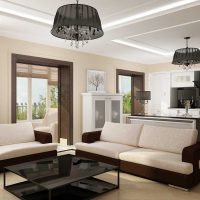 light decor living room in modern style photo
