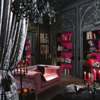 beautiful style living room gothic style photo