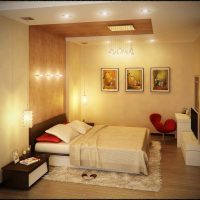 foto di design luminoso camera da letto