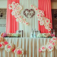 beautiful decoration of the hall with flowers picture