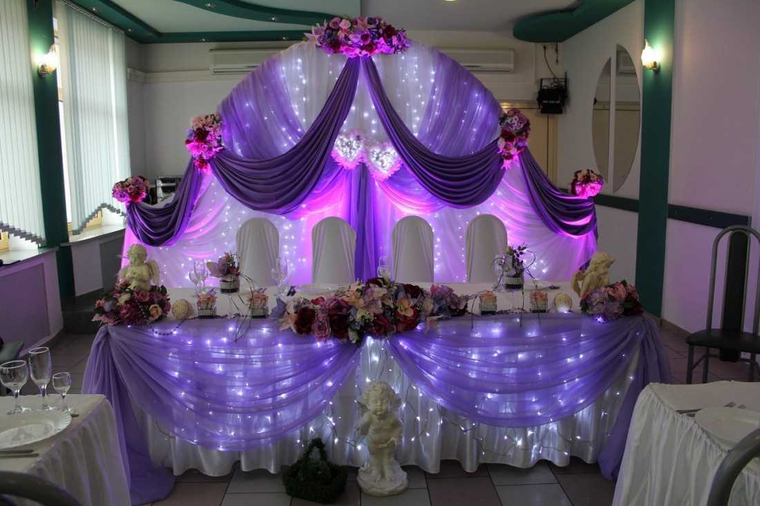 beautiful decoration of the hall with balls