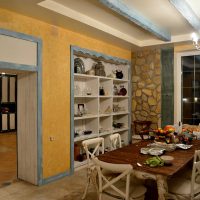 bright decoration design room in provence style photo