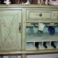 beautiful decoration of the cabinet