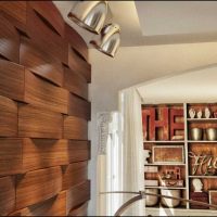 beautiful design of the room with wall panels picture