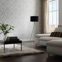 combination of original wallpaper in the interior of the living room picture