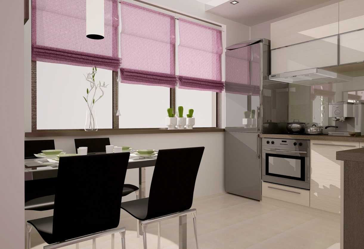 a combination of light pink in the design of the room with other colors