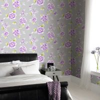 a combination of bright gray in the design of the room with other colors of the photo