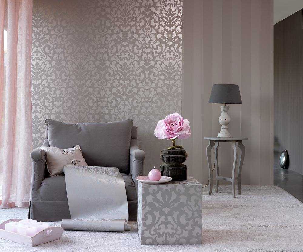 une combinaison de gris vif dans le décor de la chambre à coucher avec d'autres couleurs