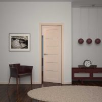 portes en bois dans la conception de la photo de la chambre