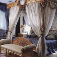 bright bedroom design in Empire style photo