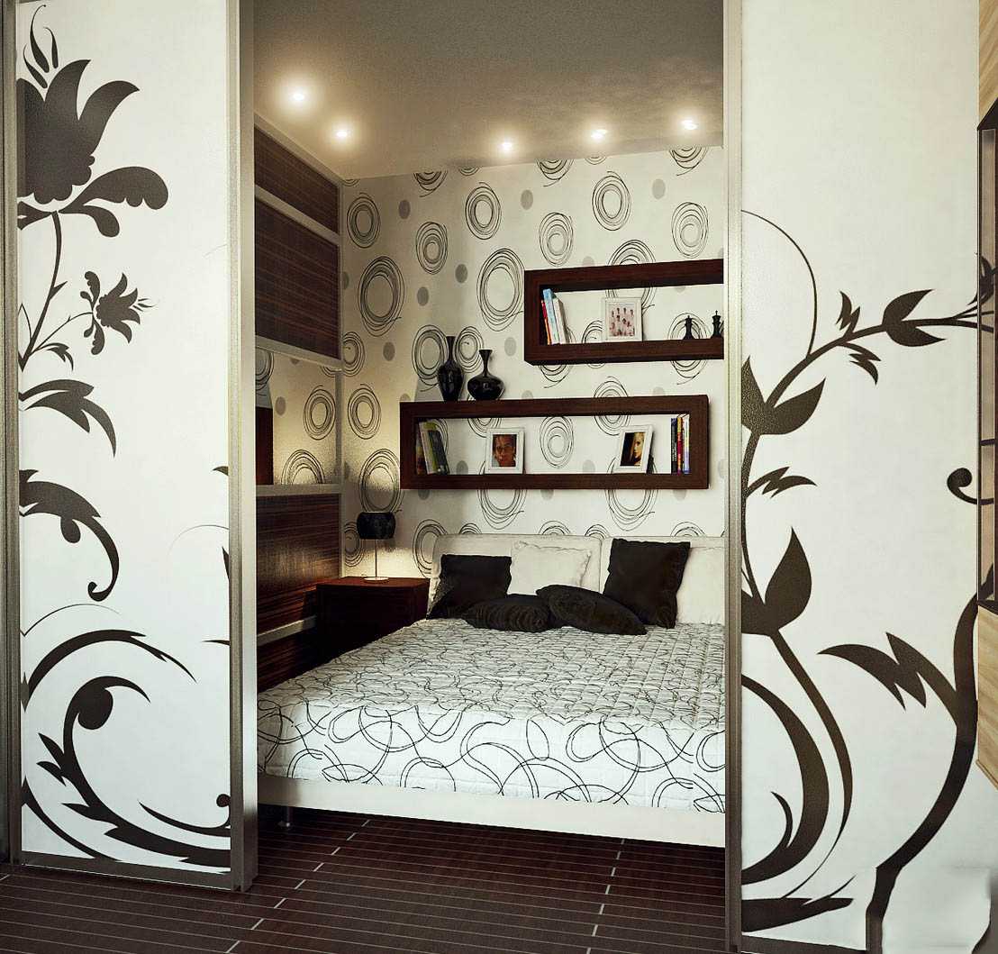 unusual style of a bedroom