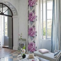 beautiful room decor in spring style photo