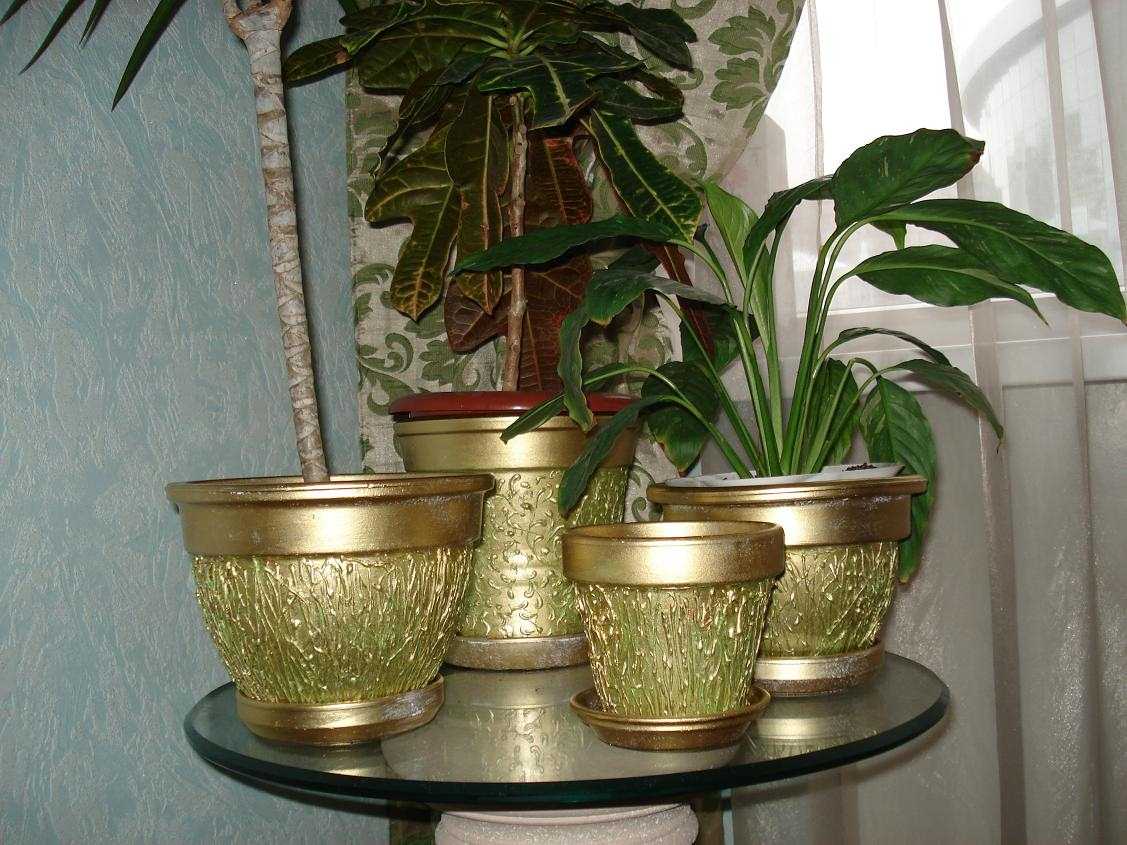 idée de décoration insolite de pots de fleurs