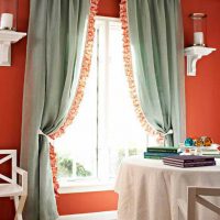 do-it-yourself idea of ​​unusual design of curtains photo