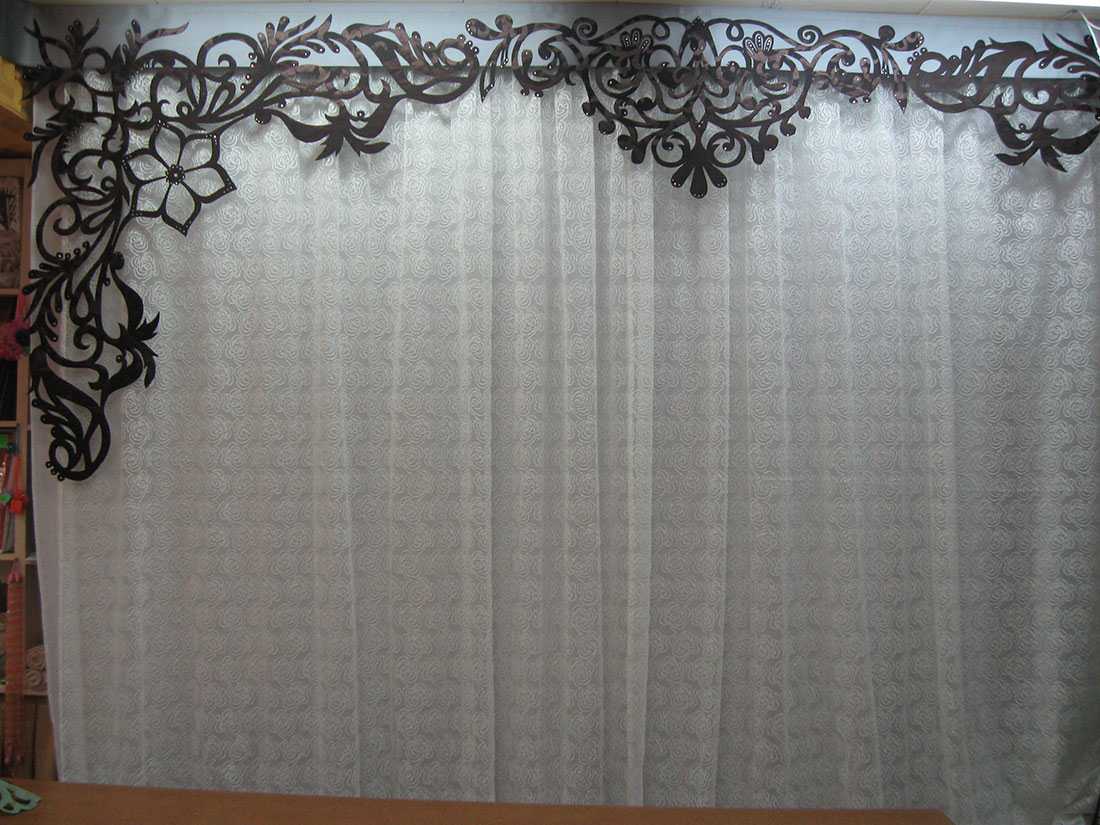 do-it-yourself idea of ​​beautiful design of curtains